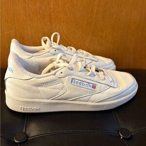 Reebok Women's White Leather Sneakers